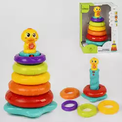 Пирамидка ТК 2101 (24/2) "TK Group", "Уточка", подсветка, мелодии, звуки, песенка на английском языке, в коробке Пирамидка ТК 2101 (24/2) "TK Group", "Уточка", подсветка, мелодии, звуки, песенка на английском языке, в коробке