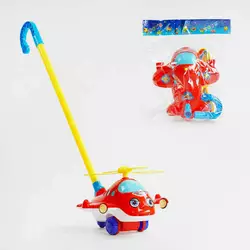 Каталка 0512 (48/2) "Вертоліт", на паличці, з дзвіночком, у пакеті Каталка 0512 (48/2) "Вертоліт", на паличці, з дзвіночком, у пакеті