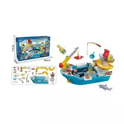 Риболовля YY 6034 (8) довжина 54 см, водні тварини на магнітах, риболовні снасті, гвинтокрил, підйомний кран, човен, в коробці Риболовля YY 6034 (8) довжина 54 см, водні тварини на магнітах, риболовні снасті, гвинтокрил, підйомний кран, човен, в коробці