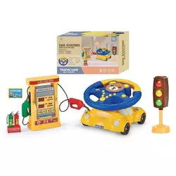 Кермо 2192 E-47 Штрих=91715 (24) ВЕДМЕЖА, світлофор, заправна станція, підсвічування, звук, мелодії, машина-підставка, в коробці Кермо 2192 E-47 Штрих=91715 (24) ВЕДМЕЖА, світлофор, заправна станція, підсвічування, звук, мелодії, машина-підставка, в коробці