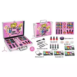 Косметика FT 2043 (36) пакування англ. та рос. мовами, 20 елементів, тіні, помади, рум`яна, лаки для нігтів, пензлики, у валізі Косметика FT 2043 (36) пакування англ. та рос. мовами, 20 елементів, тіні, помади, рум`яна, лаки для нігтів, пензлики, у валізі