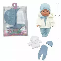 Одяг для пупса YLC 335 I (120)  комбінезон, шапочка, шуба, для ляльок зростом 30-35 см, у пакеті Одяг для пупса YLC 335 I (120)  комбінезон, шапочка, шуба, для ляльок зростом 30-35 см, у пакеті
