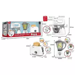 Кухонний набір F 2319 (12) тостер, блендер, міксер, підсвічування, в коробці Кухонний набір F 2319 (12) тостер, блендер, міксер, підсвічування, в коробці