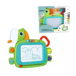 Дошка для малювання ТК 3131 (12/2) "TK Group", КОЛЬОРОВА, магнітна, світлові та звукові ефекти, зі штампами, в коробці Дошка для малювання ТК 3131 (12/2) "TK Group", КОЛЬОРОВА, магнітна, світлові та звукові ефекти, зі штампами, в коробці