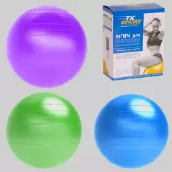 Мяч для фитнеса C 48276 (25) "TK Sport" 3 цвета, диаметр 85см, вес 1100 грамм, в коробке