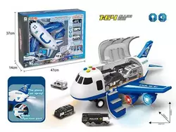 Літак 660 А-312 (12/2) "Поліція", інерція, парогенератор, 3 машинки, на батарейках, світло, звук, дорожні знаки, в коробці Літак 660 А-312 (12/2) "Поліція", інерція, парогенератор, 3 машинки, на батарейках, світло, звук, дорожні знаки, в коробці
