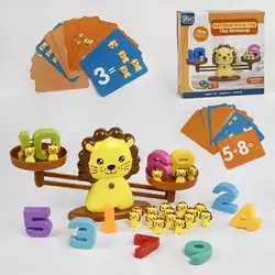 гр  Балансир "Лев" 32846 (12/2) “4FUN Game Club”, 54 елементи, 3 рівні гри, 30 двосторонніх карток, цифри від 1 до 10, в коробці гр  Балансир "Лев" 32846 (12/2) “4FUN Game Club”, 54 елементи, 3 рівні гри, 30 двосторонніх карток, цифри від 1 до 10, в коробці