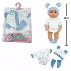 Одяг для пупса YLC 330 I (120) комбінезон, шапочка, шкарпетки, для ляльок зростом 30-35 см, у пакеті Одяг для пупса YLC 330 I (120) комбінезон, шапочка, шкарпетки, для ляльок зростом 30-35 см, у пакеті