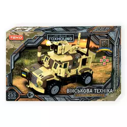 Конструктор "Військова техніка" 21839 (24/2) "Teko", 255 деталей, панцирна машина Ocelot Foxhound, в коробці Конструктор "Військова техніка" 21839 (24/2) "Teko", 255 деталей, панцирна машина Ocelot Foxhound, в коробці