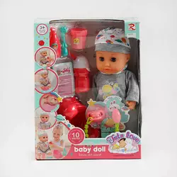 Пупс 6910 (24) п’є з пляшечки, ходить у горщик, аксесуари, музичний чіп, висота 34 см, в коробці Пупс 6910 (24) п’є з пляшечки, ходить у горщик, аксесуари, музичний чіп, висота 34 см, в коробці