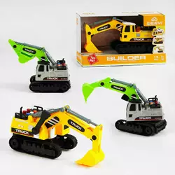 Екскаватор WY 450 AB (24) 2 види, звук, підсвічування, рухливий ківш, гумові гусені, масштаб 1:16, в коробці Екскаватор WY 450 AB (24) 2 види, звук, підсвічування, рухливий ківш, гумові гусені, масштаб 1:16, в коробці