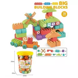 Конструктор JX 6877 (24) 78 деталей, у відрі Конструктор JX 6877 (24) 78 деталей, у відрі