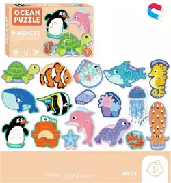 Магнітні пазли C 73800 (96) “Морські мешканці”, назви англ. мовою, 30 елементів, в коробці Магнітні пазли C 73800 (96) “Морські мешканці”, назви англ. мовою, 30 елементів, в коробці