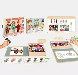 Магнітна гра XHM - 1109 A (64/2) “Професії”, 31 елемент, фломастер, в коробці Магнітна гра XHM - 1109 A (64/2) “Професії”, 31 елемент, фломастер, в коробці