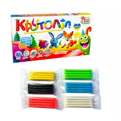 гр Пластилін восковий 20057 (22) "4FUN Game Club", 6 неонових кольорів, в коробці гр Пластилін восковий 20057 (22) "4FUN Game Club", 6 неонових кольорів, в коробці