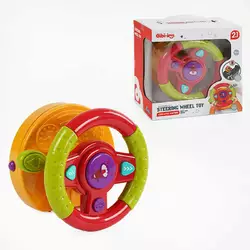 Кермо музичне 688-68 (36) звук, підсвічування, тріскачка, 2 види кріплення, в коробці Кермо музичне 688-68 (36) звук, підсвічування, тріскачка, 2 види кріплення, в коробці