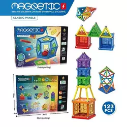 Магнітний конструктор AQ 2274 (48/2) 123 елементи, різні форми деталей, в коробці Магнітний конструктор AQ 2274 (48/2) 123 елементи, різні форми деталей, в коробці