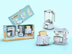 Набір побутової техніки 8060 (24) звуки, підсвічування, міксер, тостер, блендер, муляжі шматків хліба, в коробці Набір побутової техніки 8060 (24) звуки, підсвічування, міксер, тостер, блендер, муляжі шматків хліба, в коробці
