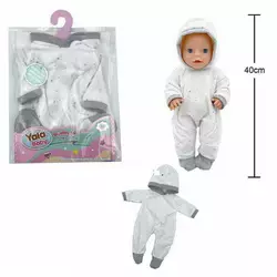 Одяг для пупса YLC 340 Q (120) на пупса висотою: 40-45 см, в пакеті Одяг для пупса YLC 340 Q (120) на пупса висотою: 40-45 см, в пакеті