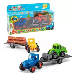 Трактор 156189 (108/2) герой, причеп, екскаватор, інерція, в коробці Трактор 156189 (108/2) герой, причеп, екскаватор, інерція, в коробці