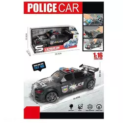 Машина JS 124 I (48) "Поліція", масштаб - 1:16, інерція, підсвічування, звук, рухомі елементи, в коробці Машина JS 124 I (48) "Поліція", масштаб - 1:16, інерція, підсвічування, звук, рухомі елементи, в коробці