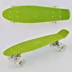 Скейт Пенни борд 0355 (8) Best Board, САЛАТОВЫЙ, доска=55см, колёса PU со светом, диаметр 6см Скейт Пенни борд 0355 (8) Best Board, САЛАТОВЫЙ, доска=55см, колёса PU со светом, диаметр 6см