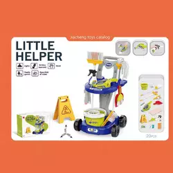 Набір для прибирання 667-68 (12) пилосос на батарейках, світловий датчик, відро, швабра, мітла, щітки, знак попередження, в коробці Набір для прибирання 667-68 (12) пилосос на батарейках, світловий датчик, відро, швабра, мітла, щітки, знак попередження, в коробці