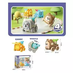 Набір машин LZ 004-4 (48/2) 4 шт., інерція, свисток, в коробці Набір машин LZ 004-4 (48/2) 4 шт., інерція, свисток, в коробці