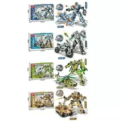 Конструктор 8009-8012 (20) "Трансформер", 4 види, 2 варіанти збірки, в коробці, ВИДАЄТЬСЯ ТІЛЬКИ МІКС ВИДІВ Конструктор 8009-8012 (20) "Трансформер", 4 види, 2 варіанти збірки, в коробці, ВИДАЄТЬСЯ ТІЛЬКИ МІКС ВИДІВ