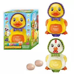 Музична курочка 32772 (36) "WToys", 2 кольори, ОЗВУЧУВАННЯ УКРАЇНСЬКОЮ МОВОЮ, пісня, підсвічування, колесо вільного ходу, несе яйця, в коробці Музична курочка 32772 (36) "WToys", 2 кольори, ОЗВУЧУВАННЯ УКРАЇНСЬКОЮ МОВОЮ, пісня, підсвічування, колесо вільного ходу, несе яйця, в коробці