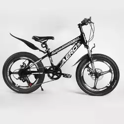 Детский спортивный велосипед 20’’ CORSO «AERO» 54032 (1) стальная рама, оборудование Saiguan, 7 скоростей, литой диск, собран на 75