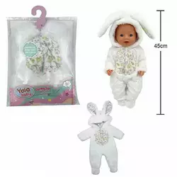 Одяг для пупса BLC 242 H (120) на пупса висотою 40-45 см, в пакеті Одяг для пупса BLC 242 H (120) на пупса висотою 40-45 см, в пакеті