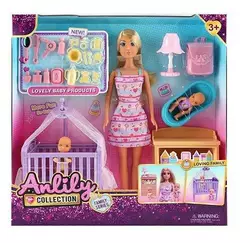Лялька 616308 (18) висота: 30 см, знімний одяг та взуття, 2 пупсики, ліжечко з балдахіном, ванночка, аксесуари, в коробці Лялька 616308 (18) висота: 30 см, знімний одяг та взуття, 2 пупсики, ліжечко з балдахіном, ванночка, аксесуари, в коробці