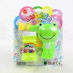 Пістолет з мильними бульбашками 632 A (252/2) “Жабка”, механічний принцип роботи, мильний розчин, на листі Пістолет з мильними бульбашками 632 A (252/2) “Жабка”, механічний принцип роботи, мильний розчин, на листі