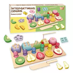 Логічна дерев’яна дошка 68379 (27) "WToys", сортер, магнітна гра, риболовля, в коробці Логічна дерев’яна дошка 68379 (27) "WToys", сортер, магнітна гра, риболовля, в коробці