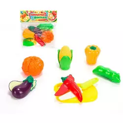 Набір продуктів “Кулінарна фантазія” 559933 (144/2) "WToys", 14 елементів, овочі на липучках, дошка для нарізання, ніж, у пакеті Набір продуктів “Кулінарна фантазія” 559933 (144/2) "WToys", 14 елементів, овочі на липучках, дошка для нарізання, ніж, у пакеті