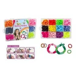 Набір резиночок для плетіння 555 A-1 (144/2) 12 кольорів, м`які, еластичні, в боксі Набір резиночок для плетіння 555 A-1 (144/2) 12 кольорів, м`які, еластичні, в боксі