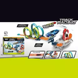Трек JJ 172 (9) 2 машинки, інерція, трюкові петлі, “мішень”, в коробці Трек JJ 172 (9) 2 машинки, інерція, трюкові петлі, “мішень”, в коробці