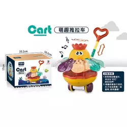 Каталка 0501-2 (32) розмір - 13х14х61 см, рухомі елементи, дзвіночок, ручка, в коробці Каталка 0501-2 (32) розмір - 13х14х61 см, рухомі елементи, дзвіночок, ручка, в коробці