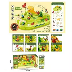 Трек JP 588-1 (9) “Дино парк”, 3 машинки, механічний принцип керування, в коробці Трек JP 588-1 (9) “Дино парк”, 3 машинки, механічний принцип керування, в коробці