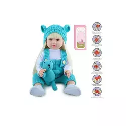 Лялька AFD 8866-68 S (12) висота: 52 см, функціональна, гумова, звуки, прошите волосся, аксесуари, в коробці Лялька AFD 8866-68 S (12) висота: 52 см, функціональна, гумова, звуки, прошите волосся, аксесуари, в коробці