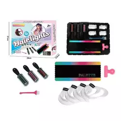 Набір перукаря RY 6372 (96/2)  крейда для волосся, 4 пасма, щіточка, затискач, в коробці Набір перукаря RY 6372 (96/2)  крейда для волосся, 4 пасма, щіточка, затискач, в коробці