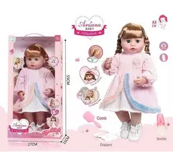 Лялька A 911 F (12/2) гумова, висота - 52 см, заплющує очі, функціональна, прошите волосся, рухомі кінцівки, ходить на горщик, аксесуари, в коробці Лялька A 911 F (12/2) гумова, висота - 52 см, заплющує очі, функціональна, прошите волосся, рухомі кінцівки, ходить на горщик, аксесуари, в коробці