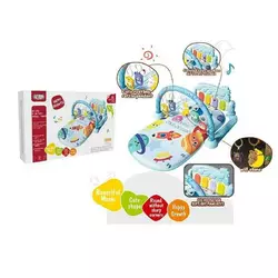 Килимок 368-5 B (24) піаніно, мелодії, підсвічування, 5 підвісок, брязкальця, в коробці Килимок 368-5 B (24) піаніно, мелодії, підсвічування, 5 підвісок, брязкальця, в коробці