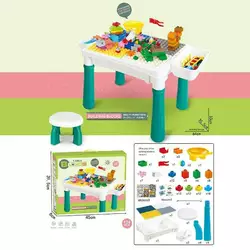 Столик з конструктором 6787-119 (16) 124 деталі, стіл, стілець, 2 кошики, в коробці Столик з конструктором 6787-119 (16) 124 деталі, стіл, стілець, 2 кошики, в коробці