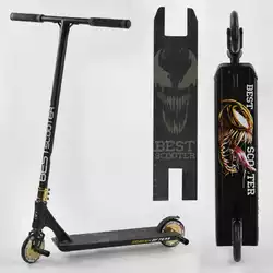 Самокат трюковый 71383 Best Scooter (4) "SIMBIOTE" HIC-система, ПЕГИ, алюминиевый диск и дека, колёса 120мм PU, ширина руля - 57 см, в коробке Самокат трюковый 71383 Best Scooter (4) "SIMBIOTE" HIC-система, ПЕГИ, алюминиевый диск и дека, колёса 120мм PU, ширина руля - 57 см, в коробке