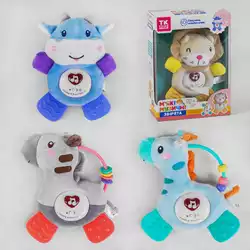 М`яке брязкальце 53796 (36/2) "TK Group", 4 види, ОЗВУЧУВАННЯ УКРАЇНСЬКОЮ МОВОЮ, знімний блок, пластикова кліпса, світло, звук, в коробці М`яке брязкальце 53796 (36/2) "TK Group", 4 види, ОЗВУЧУВАННЯ УКРАЇНСЬКОЮ МОВОЮ, знімний блок, пластикова кліпса, світло, звук, в коробці