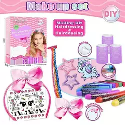 Набір прикрас L 5305 (120/2) 3 олівці з м`якими стрижнями, прикраса для волосся, м`які бігуді, заколки, наліпки, в коробці Набір прикрас L 5305 (120/2) 3 олівці з м`якими стрижнями, прикраса для волосся, м`які бігуді, заколки, наліпки, в коробці