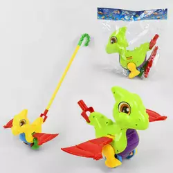 Каталка 0360 (72/2) "Дракончик" на паличці, махає крилами, 2 кольори, в пакеті Каталка 0360 (72/2) "Дракончик" на паличці, махає крилами, 2 кольори, в пакеті