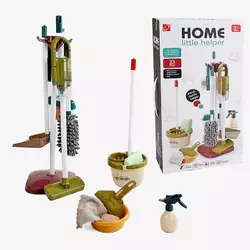 Набір для прибирання 667-58 (18) 23 елементи, пилосос на батарейках, відро, совочок, ганчірка з мікрофібри, пульверизатор, щітка, швабра, в коробці Набір для прибирання 667-58 (18) 23 елементи, пилосос на батарейках, відро, совочок, ганчірка з мікрофібри, пульверизатор, щітка, швабра, в коробці